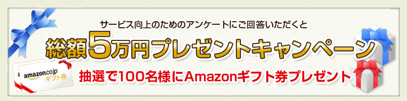 アンケートに応えてアマゾンギフト券をゲット