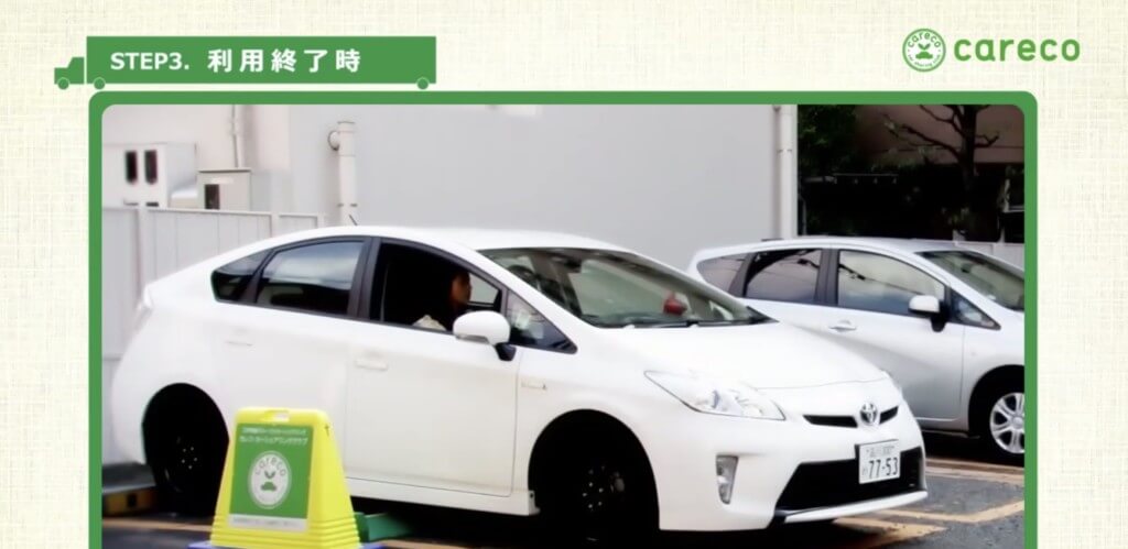 車をステーションへ返却